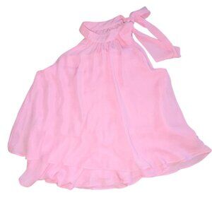 Versona Tie Neck Halter Blouse-Light Pink-Size Small-NWT